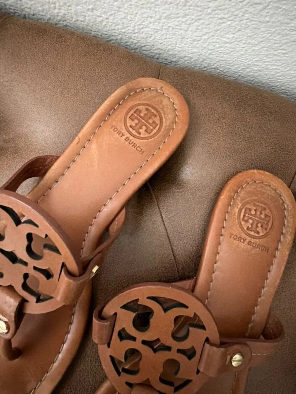 Tory Burch | Miller Sandal in Vintage Vachetta Leather